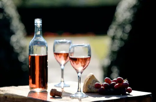 The taste of rose wine is fruity and lighter than red wine. It has a crisp finish with notes of strawberry, watermelon, and raspberry. 