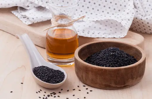 Black sesame oil has an incredibly intense flavor that is both sweet and savory at the same time. 
