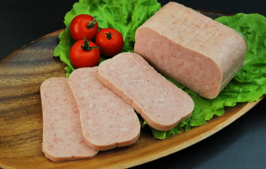 SPAM is a type of canned luncheon meat made by Hormel Foods Corporation. It's usually made from pork shoulder, ham, salt, water, modified potato starch, sugar, and sodium nitrite. 
