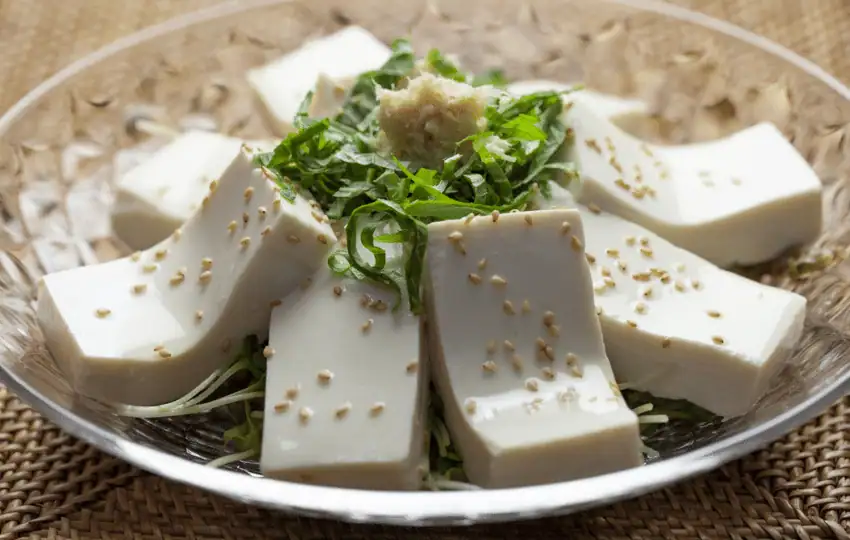 Tofu is a soy-based food that is famous in Asian cuisine. To create soy milk, curdled soy milk is squeezed into solid blocks.