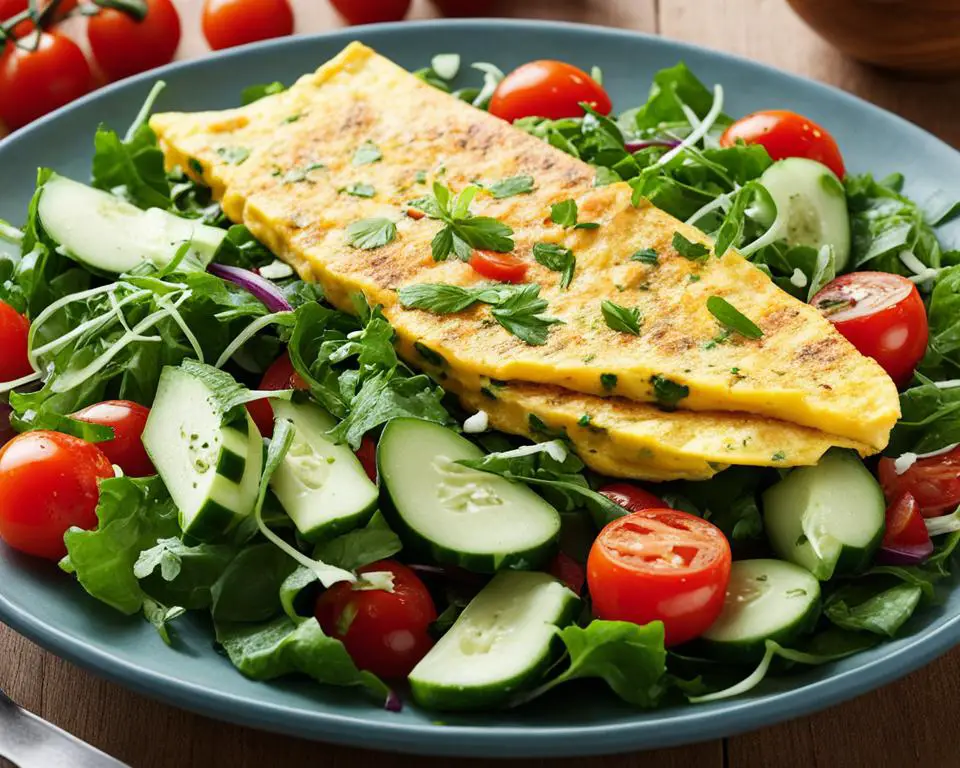 omelet salad