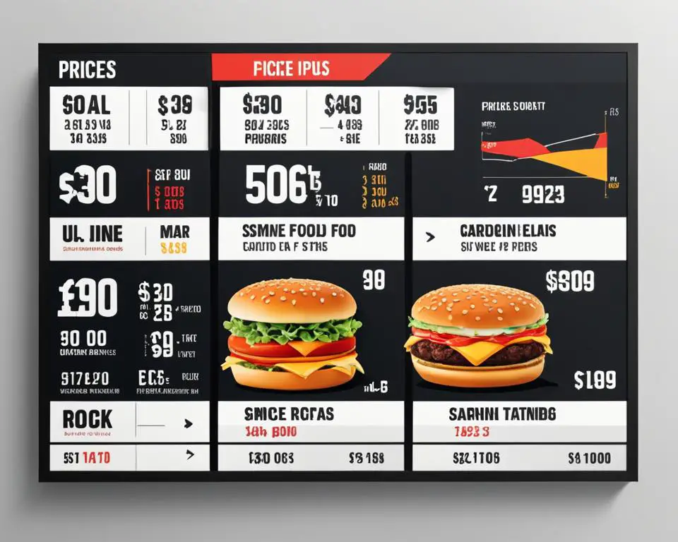 recent fast food price trends